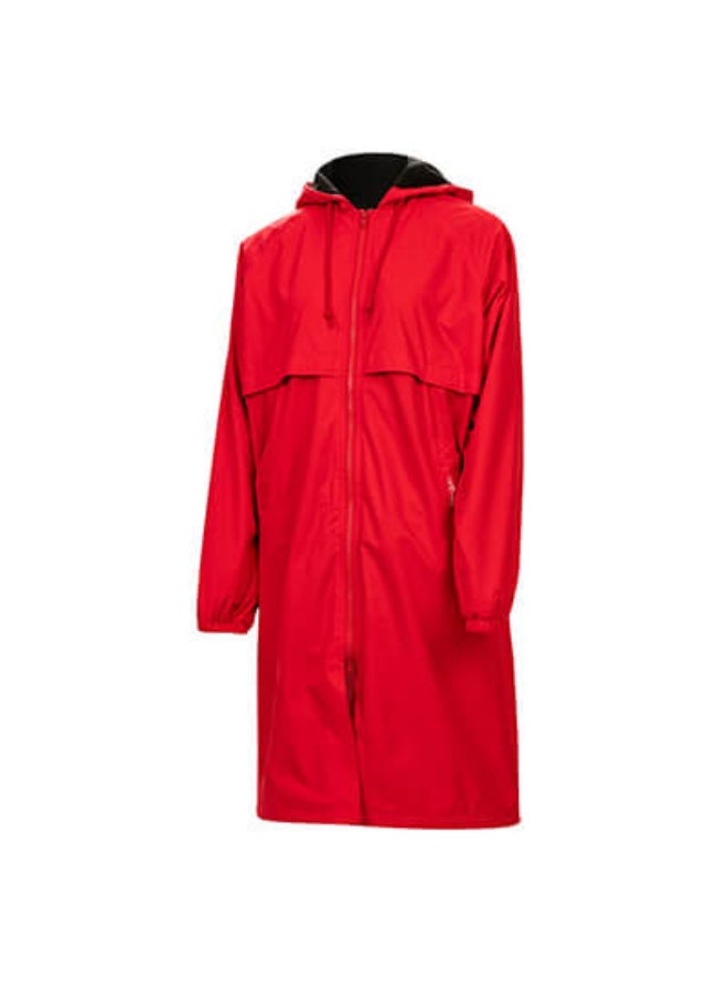 Dolfin Solid Unisex Red Swim Parka - Image 2